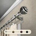Kd Encimera 0.8125 in. Harmony Curtain Rod with 28 to 48 in. Extension, Satin Nickel KD3733685